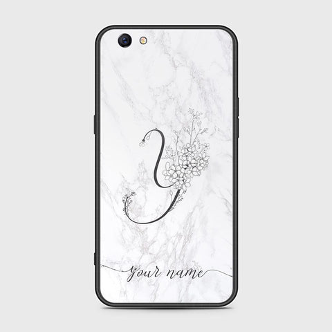 Oppo F3 Plus Cover - Personalized Alphabet Series Series - HQ Ultra Shine Premium Infinity Glass Soft Silicon Borders Case