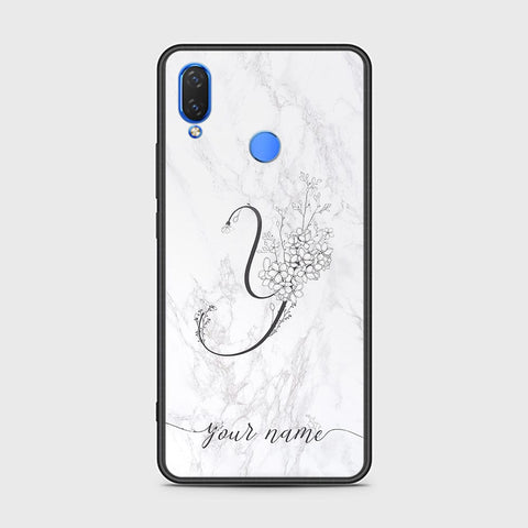 Huawei Honor 8C Cover - Personalized Alphabet Series Series - HQ Ultra Shine Premium Infinity Glass Soft Silicon Borders Case