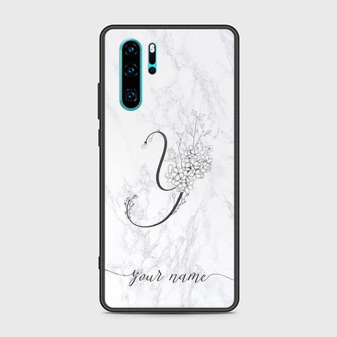 Huawei P30 Pro Cover - Personalized Alphabet Series Series - HQ Ultra Shine Premium Infinity Glass Soft Silicon Borders Case