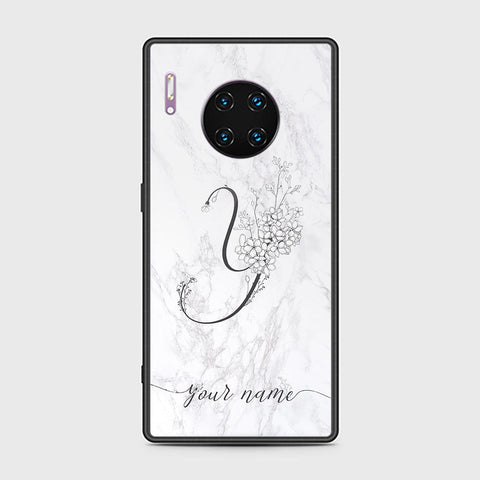 Huawei Mate 30 Pro Cover - Personalized Alphabet Series Series - HQ Ultra Shine Premium Infinity Glass Soft Silicon Borders Case