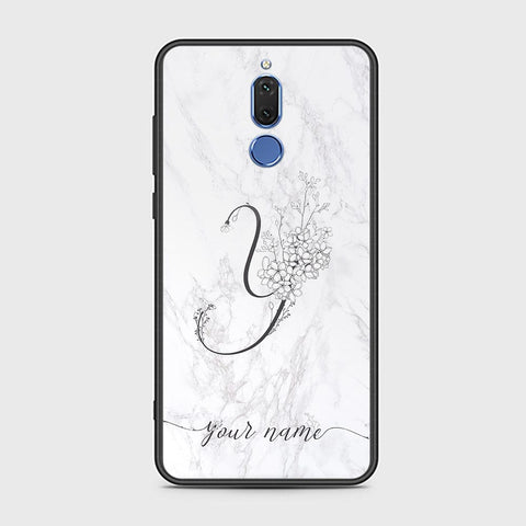 Huawei Mate 10 Lite Cover - Personalized Alphabet Series Series - HQ Ultra Shine Premium Infinity Glass Soft Silicon Borders Case