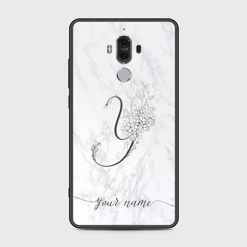 Huawei Mate 9 Cover - Personalized Alphabet Series Series - HQ Ultra Shine Premium Infinity Glass Soft Silicon Borders Case