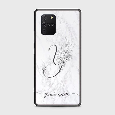 Samsung Galaxy M80s Cover - Personalized Alphabet Series Series - HQ Ultra Shine Premium Infinity Glass Soft Silicon Borders Case