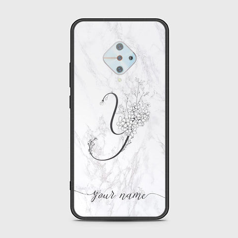 Vivo S1 Pro Cover - Personalized Alphabet Series Series - HQ Ultra Shine Premium Infinity Glass Soft Silicon Borders Case