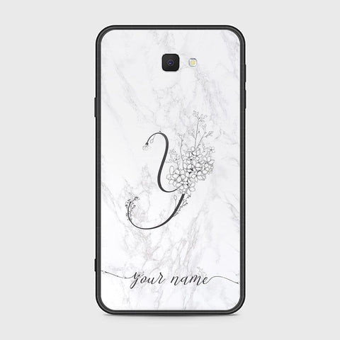 Samsung Galaxy J7 Prime Cover - Personalized Alphabet Series Series - HQ Ultra Shine Premium Infinity Glass Soft Silicon Borders Case