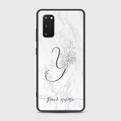 Samsung Galaxy S20 Plus Cover - Personalized Alphabet Series Series - HQ Ultra Shine Premium Infinity Glass Soft Silicon Borders Case