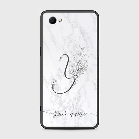 Oppo A3 Cover - Personalized Alphabet Series Series - HQ Ultra Shine Premium Infinity Glass Soft Silicon Borders Case