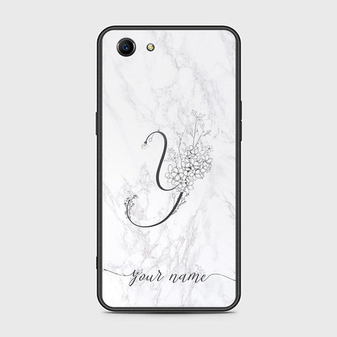 Oppo A83 Cover - Personalized Alphabet Series Series - HQ Ultra Shine Premium Infinity Glass Soft Silicon Borders Case