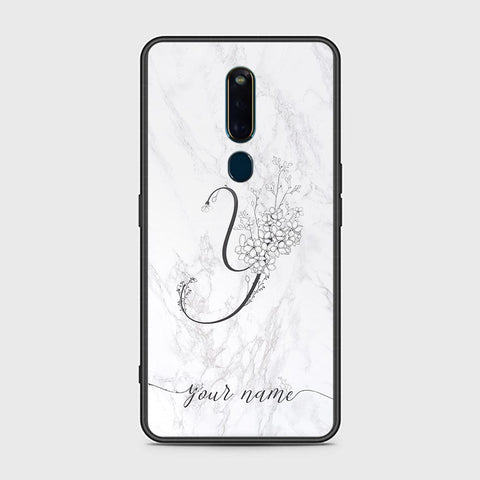 Oppo F11 Pro Cover - Personalized Alphabet Series Series - HQ Ultra Shine Premium Infinity Glass Soft Silicon Borders Case