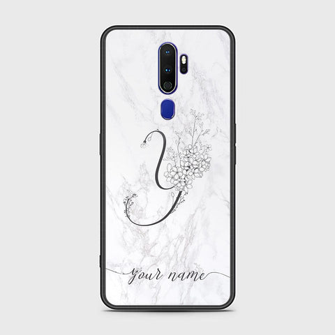 Oppo A5 2020 Cover - Personalized Alphabet Series Series - HQ Ultra Shine Premium Infinity Glass Soft Silicon Borders Case