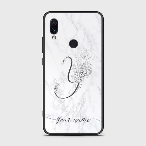 Xiaomi Redmi Note 7 Cover - Personalized Alphabet Series - HQ Ultra Shine Premium Infinity Glass Soft Silicon Borders Case