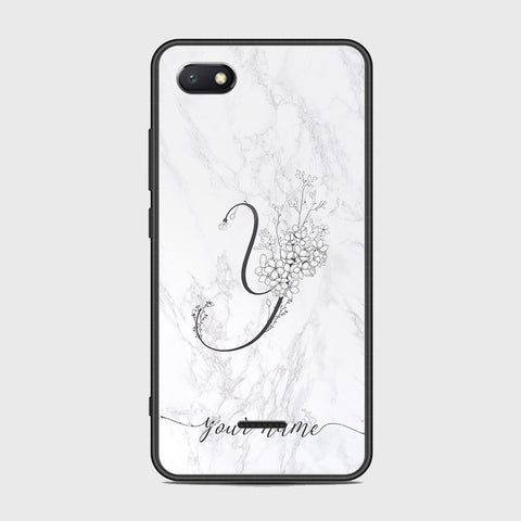 Xiaomi Redmi 6A Cover - Personalized Alphabet Series - HQ Ultra Shine Premium Infinity Glass Soft Silicon Borders Case