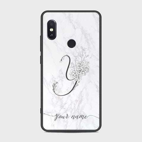 Xiaomi Redmi Note 5 Pro Cover - Personalized Alphabet Series - HQ Ultra Shine Premium Infinity Glass Soft Silicon Borders Case