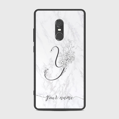 Xiaomi Redmi Note 4 / 4X Cover - Personalized Alphabet Series - HQ Ultra Shine Premium Infinity Glass Soft Silicon Borders Case