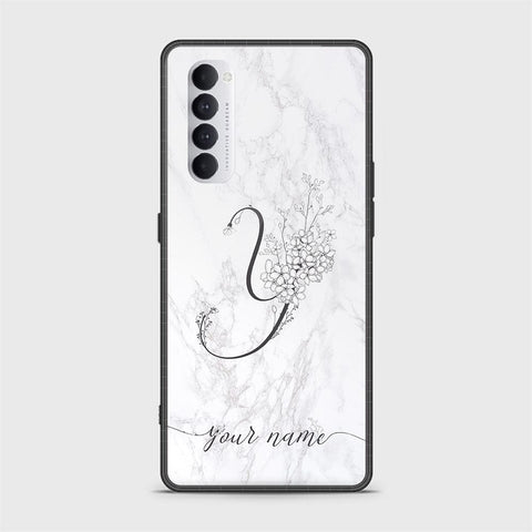 Oppo Reno 4 Pro Cover - Personalized Alphabet Series - HQ Ultra Shine Premium Infinity Glass Soft Silicon Borders Case