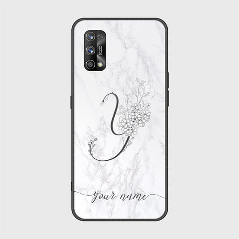 Realme 7 Pro Cover - Personalized Alphabet Series - HQ Ultra Shine Premium Infinity Glass Soft Silicon Borders Case