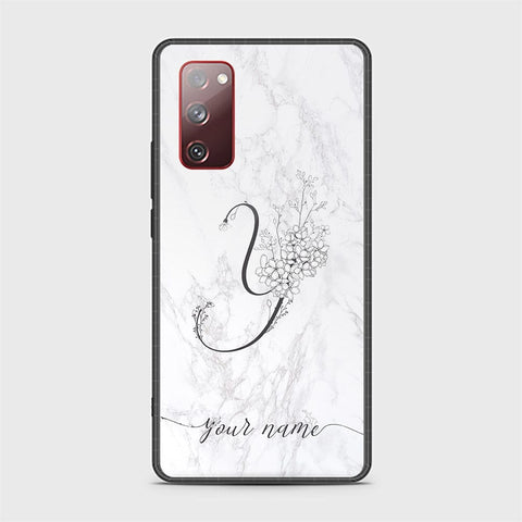 Samsung Galaxy S20 FE Cover - Personalized Alphabet Series - HQ Ultra Shine Premium Infinity Glass Soft Silicon Borders Case