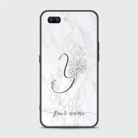 Realme C1 Cover - Personalized Alphabet Series - HQ Ultra Shine Premium Infinity Glass Soft Silicon Borders Case