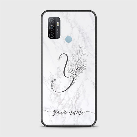 Oppo A53s Cover - Personalized Alphabet Series - HQ Ultra Shine Premium Infinity Glass Soft Silicon Borders Case