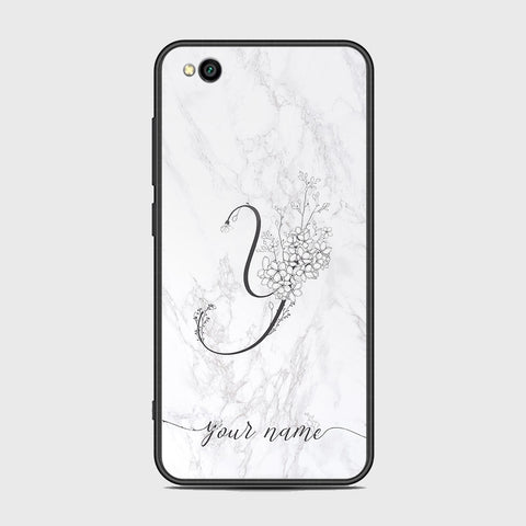 Xiaomi Redmi Go Cover - Personalized Alphabet Series - HQ Ultra Shine Premium Infinity Glass Soft Silicon Borders Case