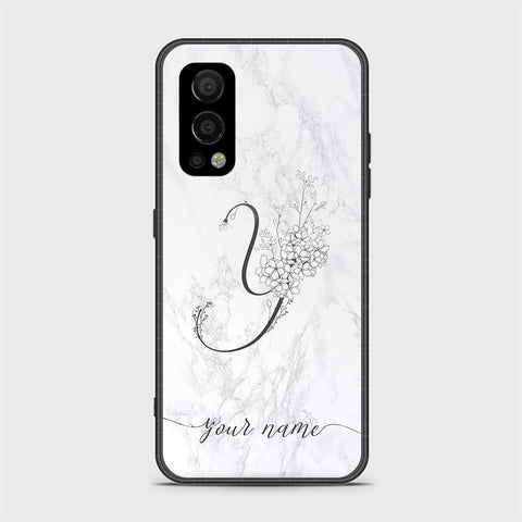 OnePlus Nord 2 Cover - Personalized Alphabet Series - HQ Ultra Shine Premium Infinity Glass Soft Silicon Borders Case