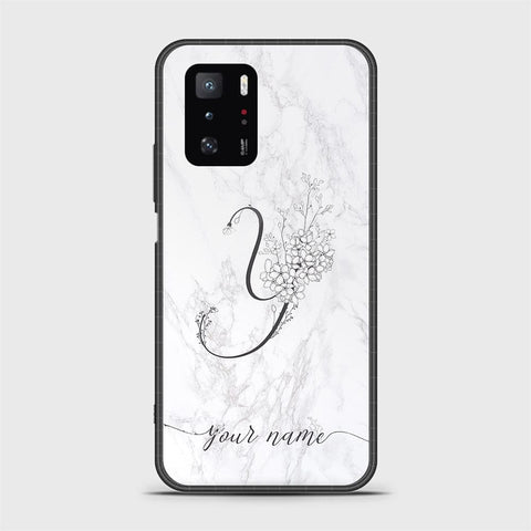 Xiaomi Poco X3 GT Cover - Personalized Alphabet Series - HQ Ultra Shine Premium Infinity Glass Soft Silicon Borders Case