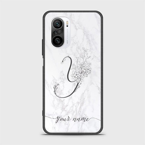 Xiaomi Poco F3 Cover - Personalized Alphabet Series - HQ Ultra Shine Premium Infinity Glass Soft Silicon Borders Case