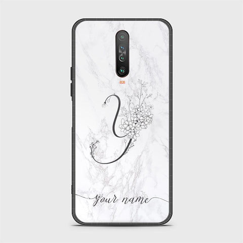 Xiaomi Poco X2 Cover - Personalized Alphabet Series - HQ Ultra Shine Premium Infinity Glass Soft Silicon Borders Case