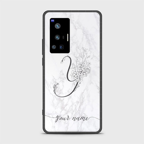 Vivo X70 Pro Cover - Personalized Alphabet Series - HQ Ultra Shine Premium Infinity Glass Soft Silicon Borders Case