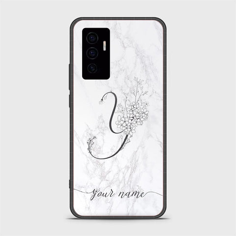 Vivo V23e Cover - Personalized Alphabet Series - HQ Ultra Shine Premium Infinity Glass Soft Silicon Borders Case