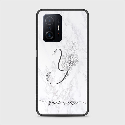 Xiaomi 11T Cover - Personalized Alphabet Series - HQ Ultra Shine Premium Infinity Glass Soft Silicon Borders Case