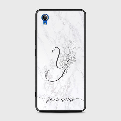 Vivo Y91C Cover - Personalized Alphabet Series - HQ Ultra Shine Premium Infinity Glass Soft Silicon Borders Case