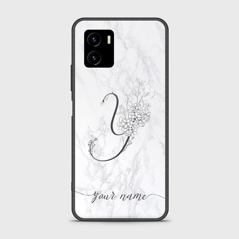 Vivo Y01 Cover - Personalized Alphabet Series - HQ Ultra Shine Premium Infinity Glass Soft Silicon Borders Case