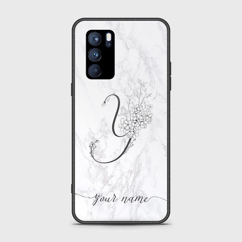 Oppo Reno 6 Pro 5G Cover - Personalized Alphabet Series - HQ Ultra Shine Premium Infinity Glass Soft Silicon Borders Case