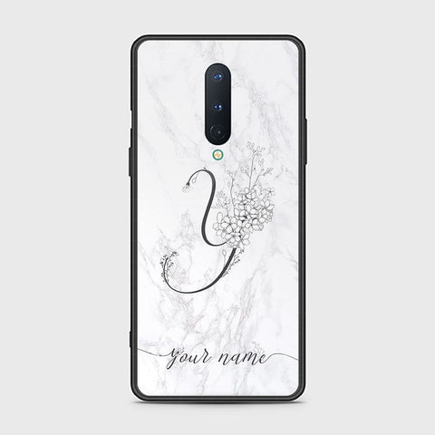 OnePlus 8 4G Cover - Personalized Alphabet Series - HQ Ultra Shine Premium Infinity Glass Soft Silicon Borders Case