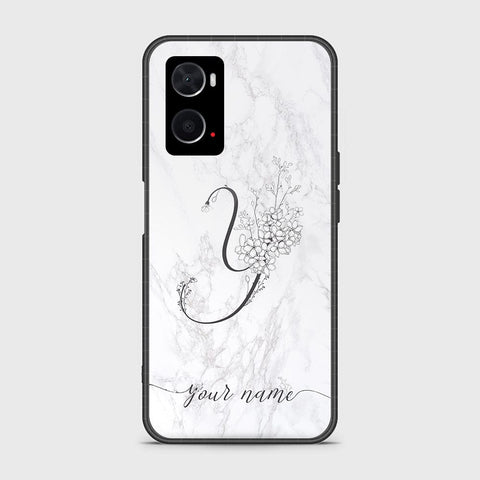 Oppo A96 4G Cover - Personalized Alphabet Series - HQ Ultra Shine Premium Infinity Glass Soft Silicon Borders Case