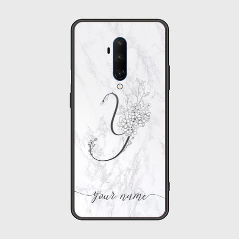 OnePlus 7T Pro Cover - Personalized Alphabet Series - HQ Ultra Shine Premium Infinity Glass Soft Silicon Borders Case