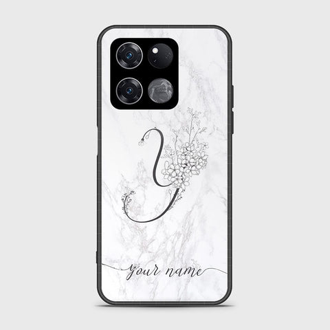 OnePlus Ace Racing Cover - Personalized Alphabet Series Series - HQ Ultra Shine Premium Infinity Glass Soft Silicon Borders Case