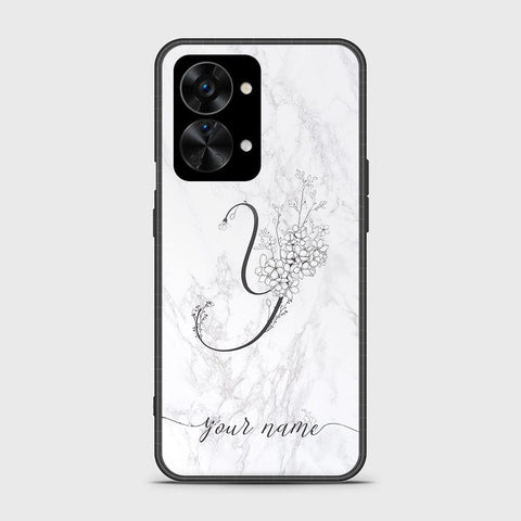 OnePlus Nord 2T Cover - Personalized Alphabet Series Series - HQ Ultra Shine Premium Infinity Glass Soft Silicon Borders Case