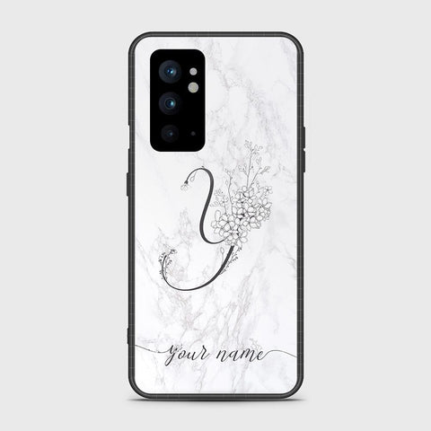OnePlus 9RT 5G Cover - Personalized Alphabet Series Series - HQ Ultra Shine Premium Infinity Glass Soft Silicon Borders Case