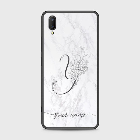 Vivo V11 Pro Cover - Personalized Alphabet Series - HQ Ultra Shine Premium Infinity Glass Soft Silicon Borders Case