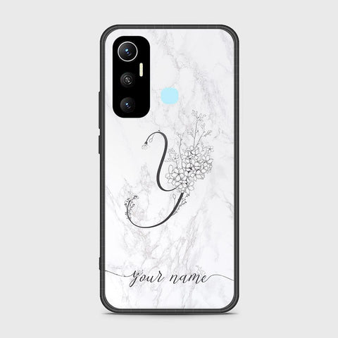 Infinix Hot 11 Cover - Personalized Alphabet Series Series - HQ Ultra Shine Premium Infinity Glass Soft Silicon Borders Case