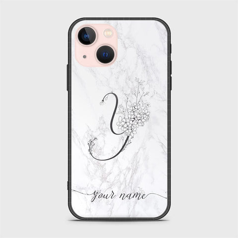 iPhone 14 Plus Cover - Personalized Alphabet Series Series - HQ Ultra Shine Premium Infinity Glass Soft Silicon Borders Case