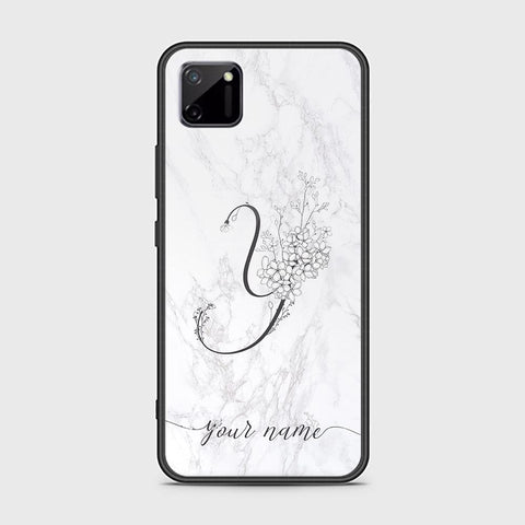 Realme C11 Cover - Personalized Alphabet Series - HQ Ultra Shine Premium Infinity Glass Soft Silicon Borders Case