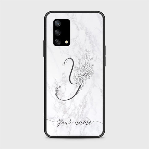 Oppo A74 Cover - Personalized Alphabet Series - HQ Ultra Shine Premium Infinity Glass Soft Silicon Borders Case