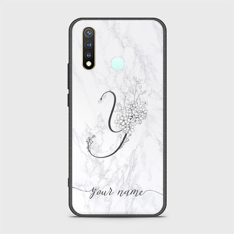 Vivo Y19 Cover - Personalized Alphabet Series - HQ Ultra Shine Premium Infinity Glass Soft Silicon Borders Case