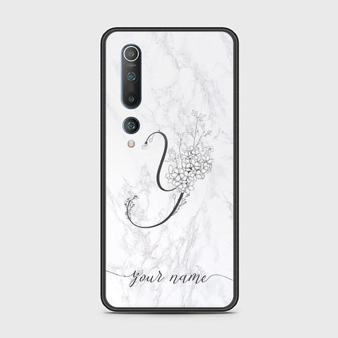 Xiaomi Mi 10 Cover - Personalized Alphabet Series - HQ Ultra Shine Premium Infinity Glass Soft Silicon Borders Case