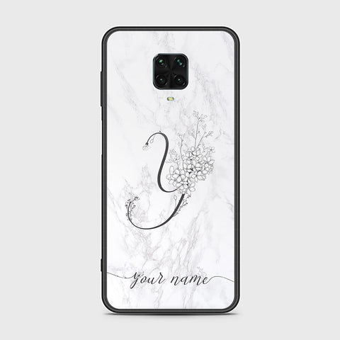 Xiaomi Redmi Note 9 Pro Cover - Personalized Alphabet Series - HQ Ultra Shine Premium Infinity Glass Soft Silicon Borders Case