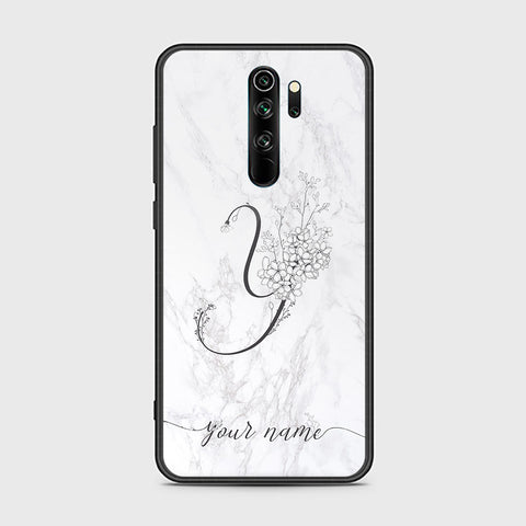 Xiaomi Redmi Note 8 Pro Cover - Personalized Alphabet Series - HQ Ultra Shine Premium Infinity Glass Soft Silicon Borders Case