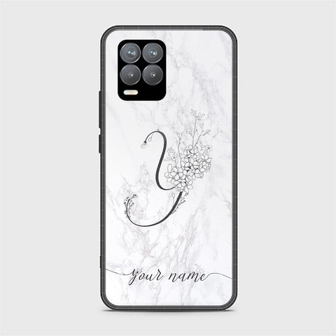 Realme 8 Pro Cover - Personalized Alphabet Series - HQ Ultra Shine Premium Infinity Glass Soft Silicon Borders Case